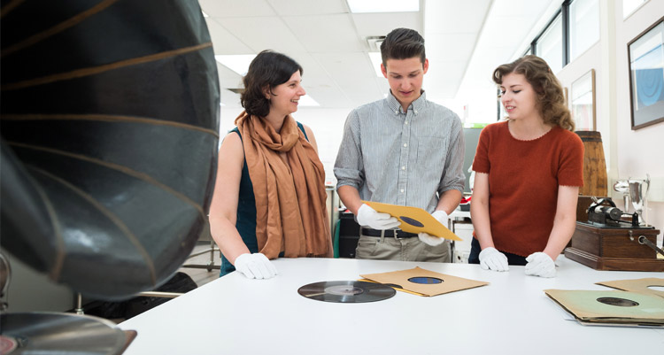 UBC Okanagan History students in museum